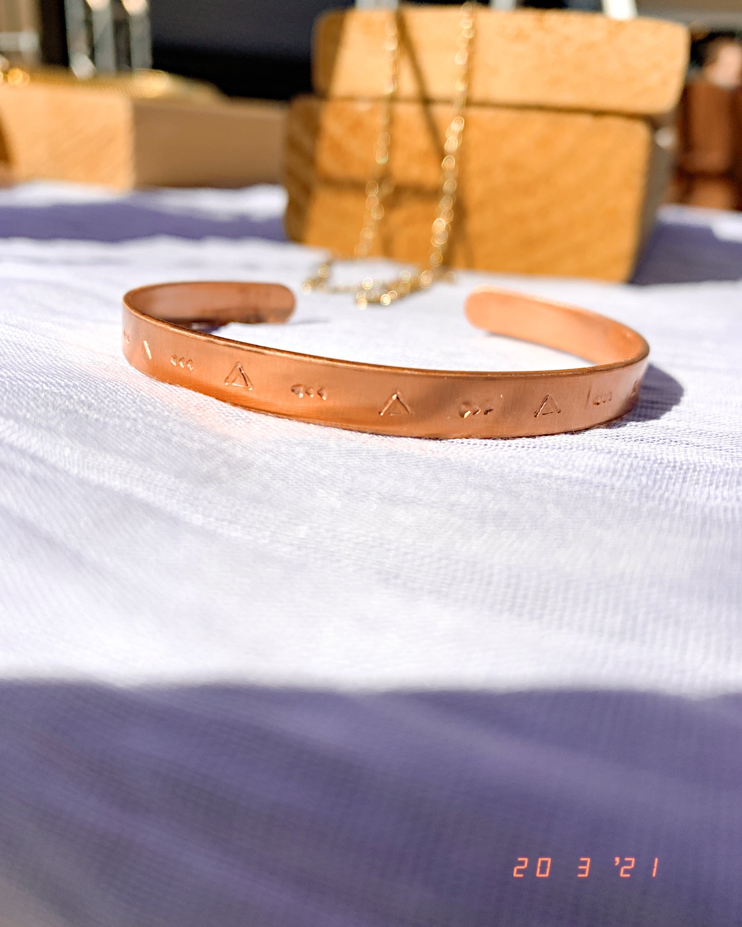 Mandala mountain cuff