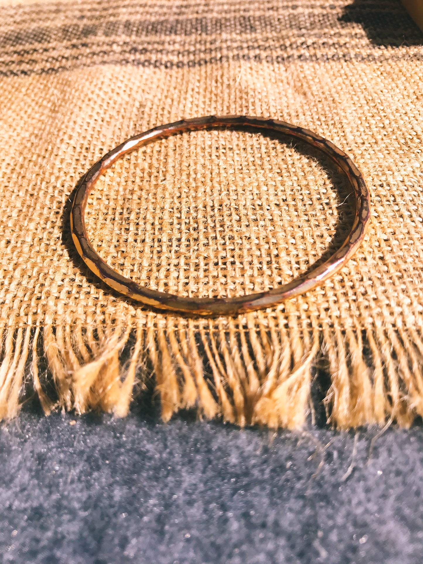 Stamped vintage bangle