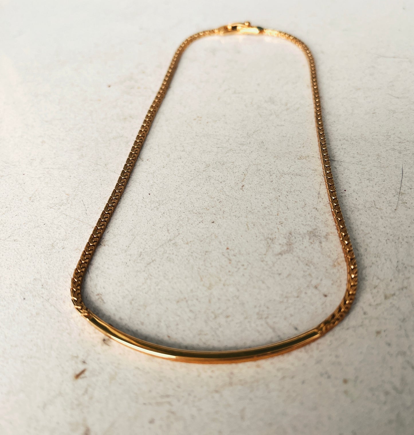 Gold Bar Collar Chain